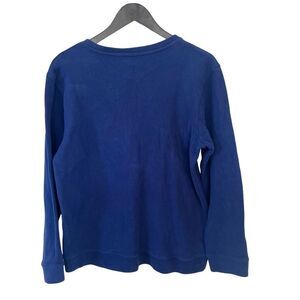 HS Idol Navy Blue 100% Cotton Crewneck Pullover Sweatshirt XL